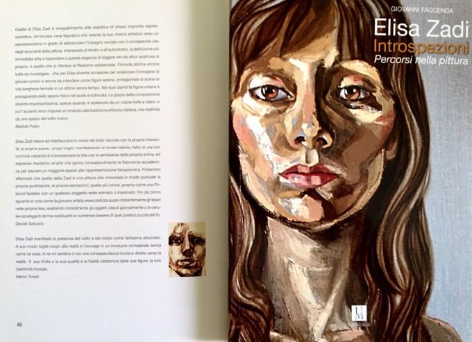 Recensione sul catalogo di mostra della pittrice aretina Elisa Zadi intitolata 