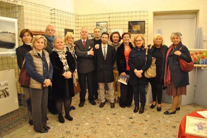 Con la Sezione di Lucca dell’Ordine di Malta (SMOM) durante la mostra di beneficenza tenutasi presso Palazzo Cenami 