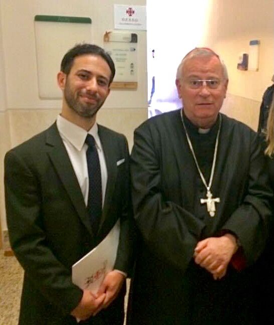 Con l’ex Presidente della C.E.I. (Conferenza Episcopale Italiana) S.E.R. Cav. Gr. Cr. Card. Gualtiero Bassetti - Assisi (2017)
